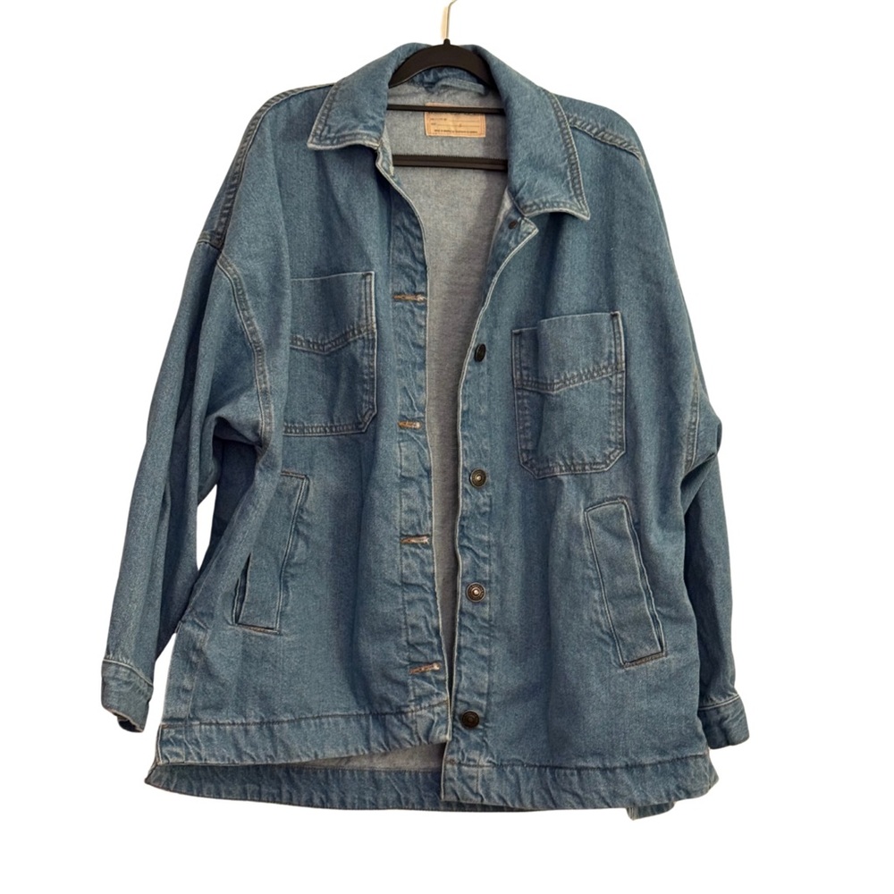 Free People Blue Jean Jacket